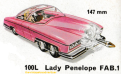 Lady Penelope's FAB 1 by Dinky. 1971 catalogue.