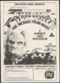 Terrahawks: The Menace From Mars print ad. 1984.